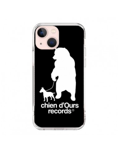 Coque iPhone 13 Mini Chien d'Ours Records Musique - Bertrand Carriere