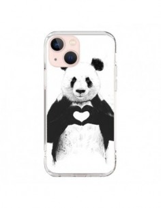 iPhone 13 Mini Case Panda Love All you need is Love -...