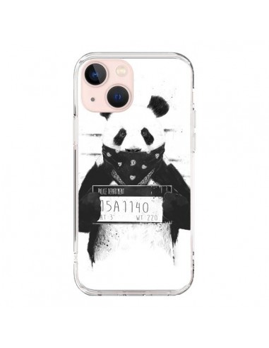 Coque iPhone 13 Mini Bad Panda Prison - Balazs Solti