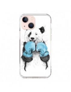 Coque iPhone 13 Mini Winner Panda Boxeur - Balazs Solti