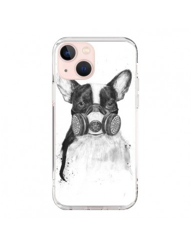 Coque iPhone 13 Mini Tagueur Bulldog Dog Chien Big City Life - Balazs Solti