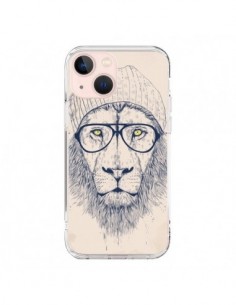 Coque iPhone 13 Mini Cool Lion Lunettes - Balazs Solti