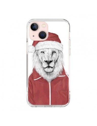 Cover iPhone 13 Mini Babbo Natale Leone - Balazs Solti