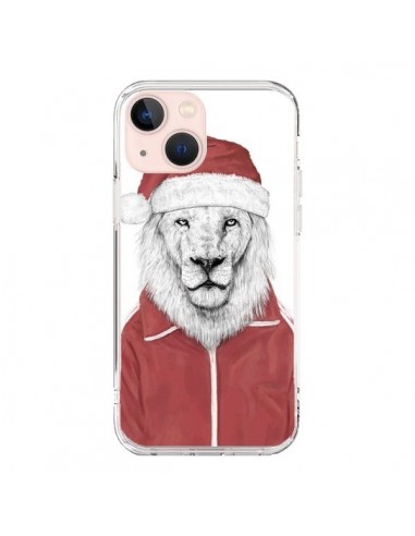 iPhone 13 Mini Case Santa Claus Lion - Balazs Solti