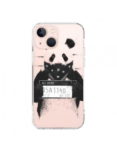 Cover iPhone 13 Mini Panda Cattivo Trasparente - Balazs Solti