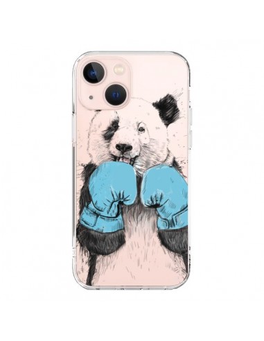 Coque iPhone 13 Mini Winner Panda Gagnant Transparente - Balazs Solti