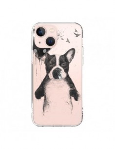 Cover iPhone 13 Mini Amore Bulldog Cane Trasparente -...