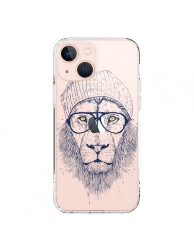 Cover iPhone 13 Mini Cool Leone Swag Occhiali Trasparente - Balazs Solti