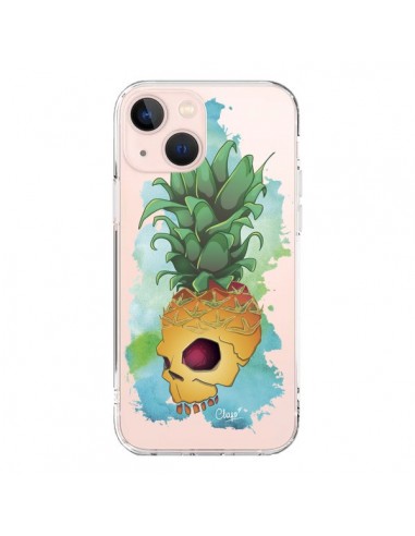 iPhone 13 Mini Case Crananas Skull Pineapple Clear - Chapo