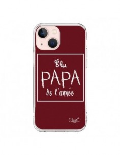 Cover iPhone 13 Mini Eletto Papà dell'Anno Rosso Bordeaux...