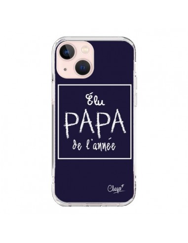 Coque iPhone 13 Mini Elu Papa de l'Année Bleu Marine - Chapo