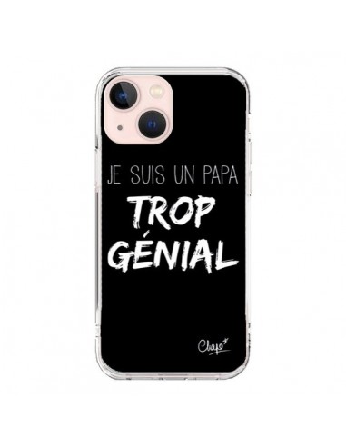 Cover iPhone 13 Mini Sono un Papà Geniale Nero - Chapo
