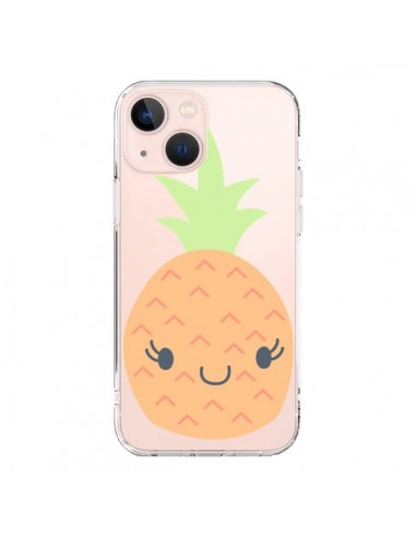 Coque iPhone 13 Mini Ananas Pineapple Fruit Transparente - Claudia Ramos