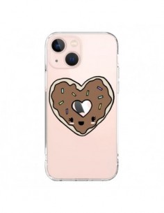 Cover iPhone 13 Mini Ciambella Cuore Chocolat Trasparente...