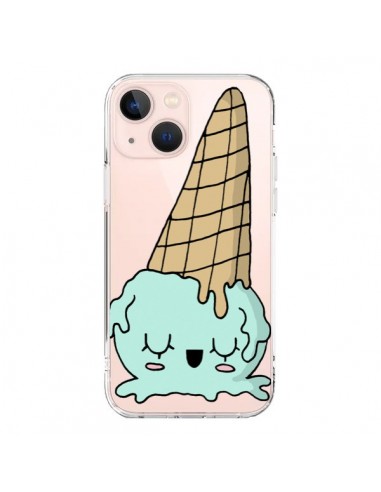 Coque iPhone 13 Mini Ice Cream Glace Summer Ete Renverse Transparente - Claudia Ramos