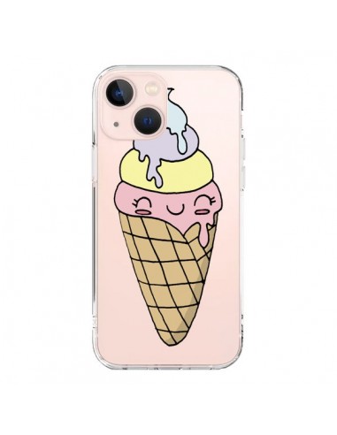 Coque iPhone 13 Mini Ice Cream Glace Summer Ete Parfum Transparente - Claudia Ramos