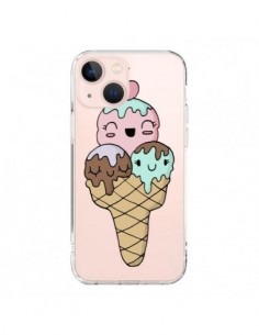 Cover iPhone 13 Mini Gelato Estate Ciliegia Trasparente -...