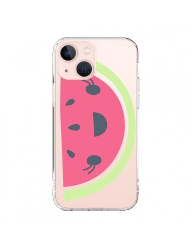 Coque iPhone 13 Mini Pasteque Watermelon Fruit Transparente - Claudia Ramos