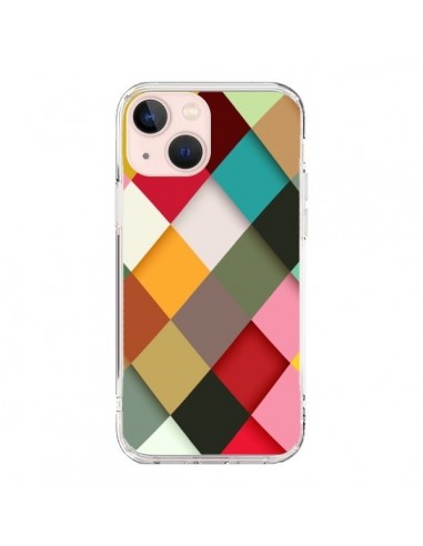 Coque iPhone 13 Mini Colorful Mosaique - Danny Ivan