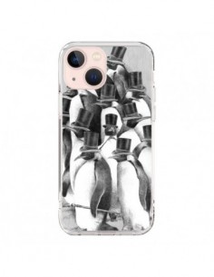 Cover iPhone 13 Mini Pingouins Gentlemen - Eric Fan