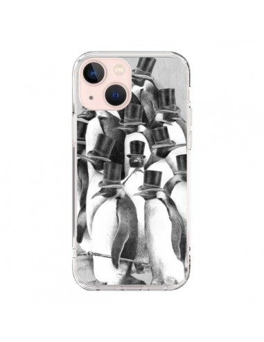 Cover iPhone 13 Mini Pingouins Gentlemen - Eric Fan