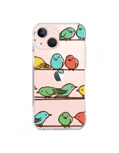 Cover iPhone 13 Mini Uccelli Trasparente - Eric Fan