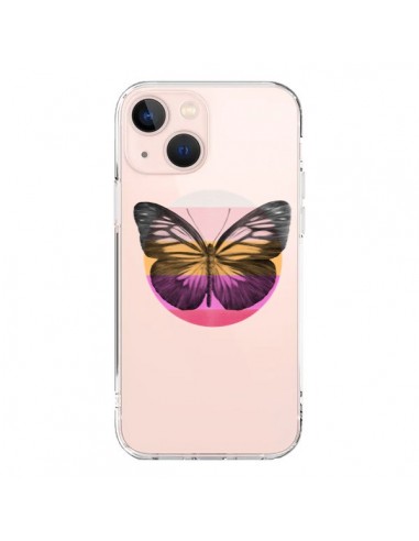 Coque iPhone 13 Mini Papillon Butterfly Transparente - Eric Fan