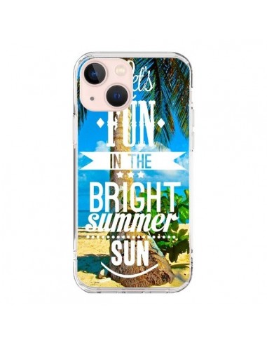 Coque iPhone 13 Mini Fun Summer Sun Été - Eleaxart