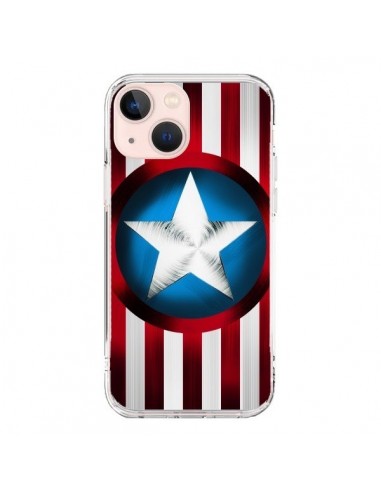 Coque iPhone 13 Mini Captain America Great Defender - Eleaxart