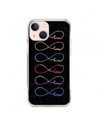 iPhone 13 Mini Case Love Forever Black - Eleaxart