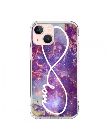 Cover iPhone 13 Mini Amore Forever Infinito Galaxy - Eleaxart