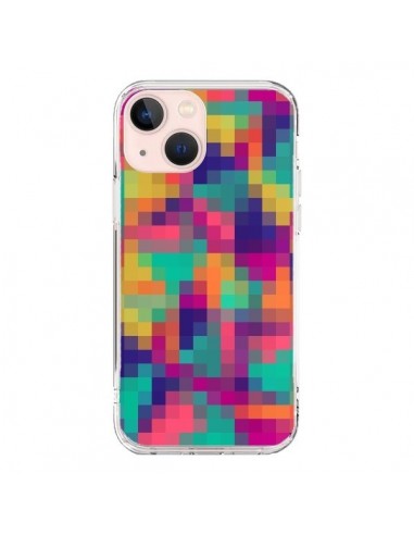 Coque iPhone 13 Mini Exotic Mosaic Pixels Azteque - Eleaxart