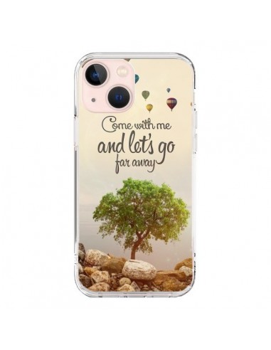 Coque iPhone 13 Mini Let's Go Far Away Ballons - Eleaxart