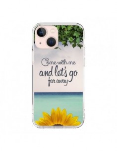 Cover iPhone 13 Mini Let's Go Far Away Fiori Girasoli -...
