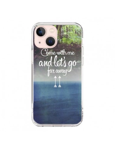 Coque iPhone 13 Mini Let's Go Far Away Forest Foret - Eleaxart