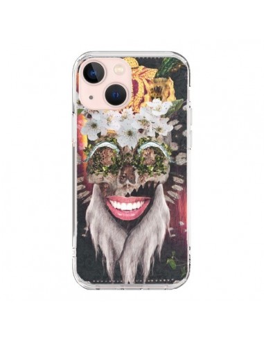 Coque iPhone 13 Mini My Best Costume Roi King Monkey Singe Couronne - Eleaxart