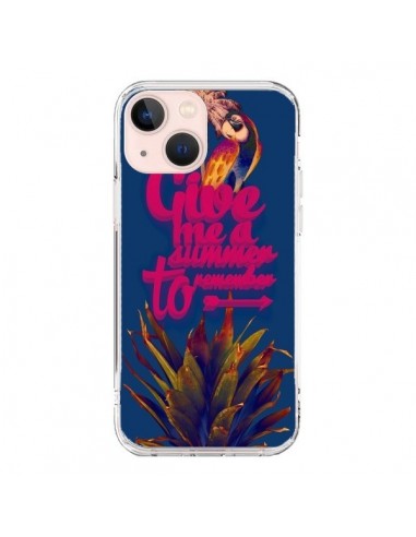 Coque iPhone 13 Mini Give me a summer to remember souvenir paysage - Eleaxart