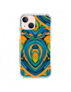 iPhone 13 Mini Case Heart Aztec - Eleaxart
