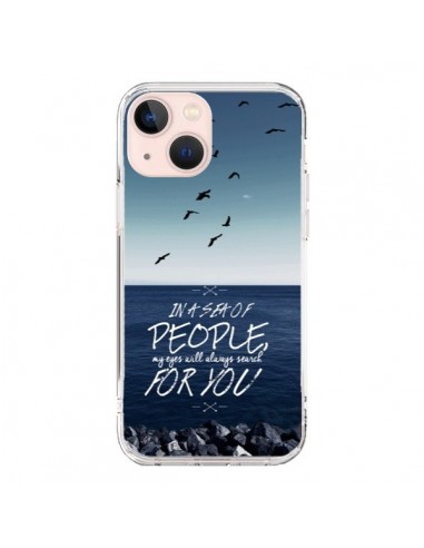 iPhone 13 Mini Case Sea Beach - Eleaxart