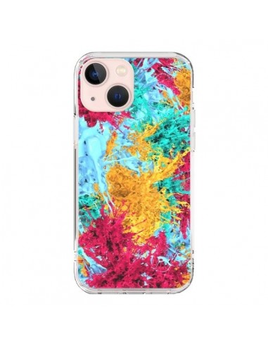 iPhone 13 Mini Case Splash Paint - Eleaxart