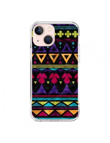Cover iPhone 13 Mini Triangolo Pattern Azteco - Eleaxart