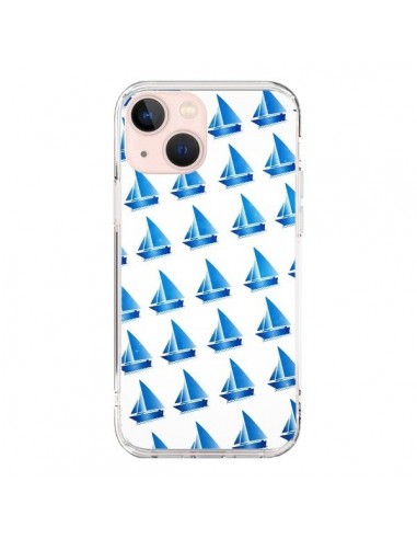 Coque iPhone 13 Mini Bateau Voilier Barquitos - Eleaxart