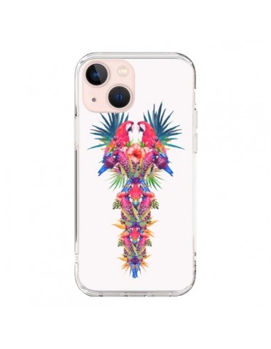 Coque iPhone 13 Mini Parrot Kingdom Royaume Perroquet - Eleaxart