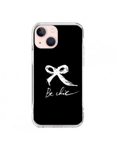 Coque iPhone 13 Mini Be Chic Noeud Papillon Blanc -  Léa Clément