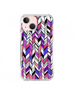 Coque iPhone 13 Mini Graphic Azteque Rose Violet -  Léa...