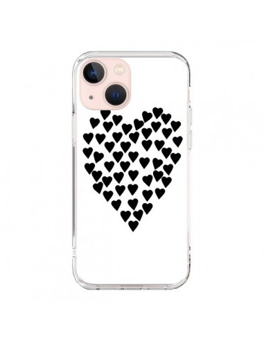 Cover iPhone 13 Mini Cuore nei cuori Nero - Project M