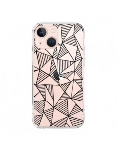 Cover iPhone 13 Mini Linee Griglia Triangles Grid...