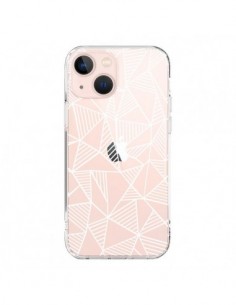 Coque iPhone 13 Mini Lignes Grilles Triangles Grid...