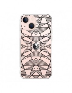 Cover iPhone 13 Mini Linee Specchi Griglia Triangoli Grid...
