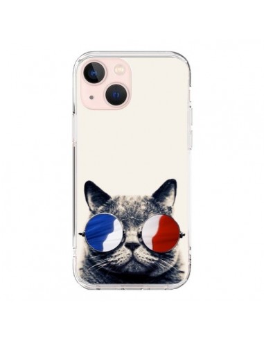 iPhone 13 Mini Case Cat with Glasses - Gusto NYC